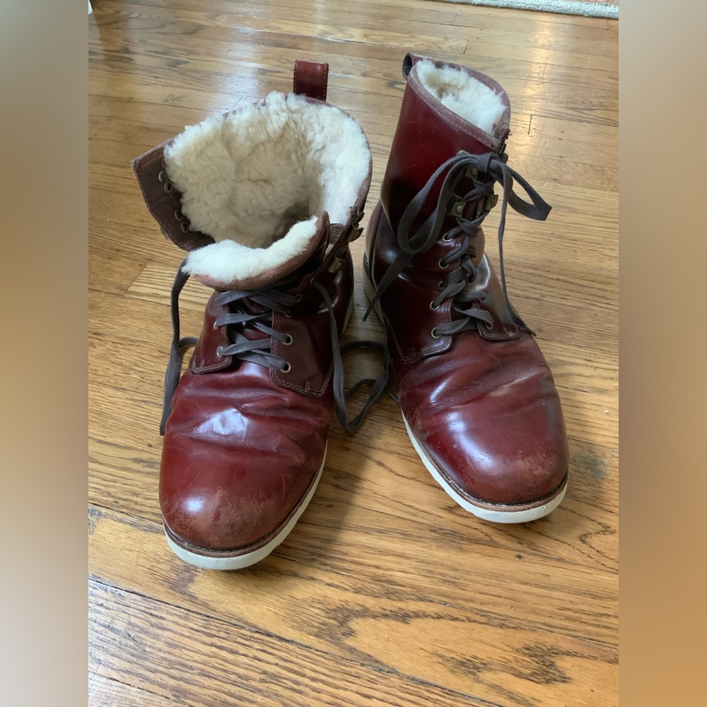 Genuine leather UGG boots